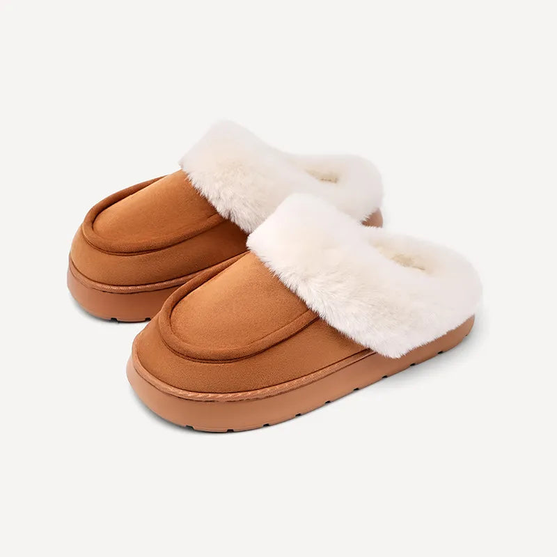 Dames Warme Pantoffels met Bontvoering – Comfortabele Winter Slippers