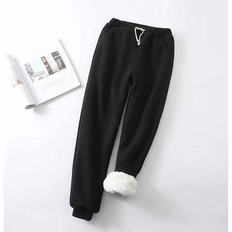 Warme Joggingbroek Dames – Gevoerde Fleece Broek voor Winter