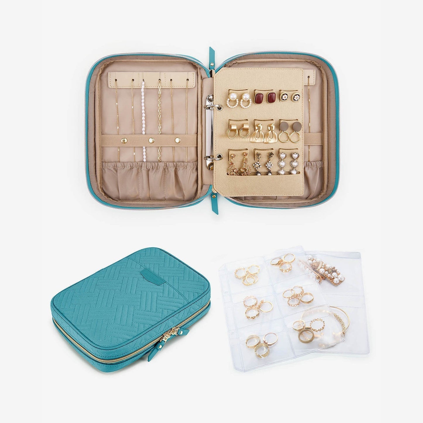 Luxe Sieradendoos voor Reizen – Compacte Organizer voor Ringen, Kettingen & Oorbellen