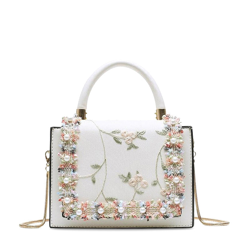 Elegante Bloemen Handtas – Unieke Details en Tijdloze Klasse
