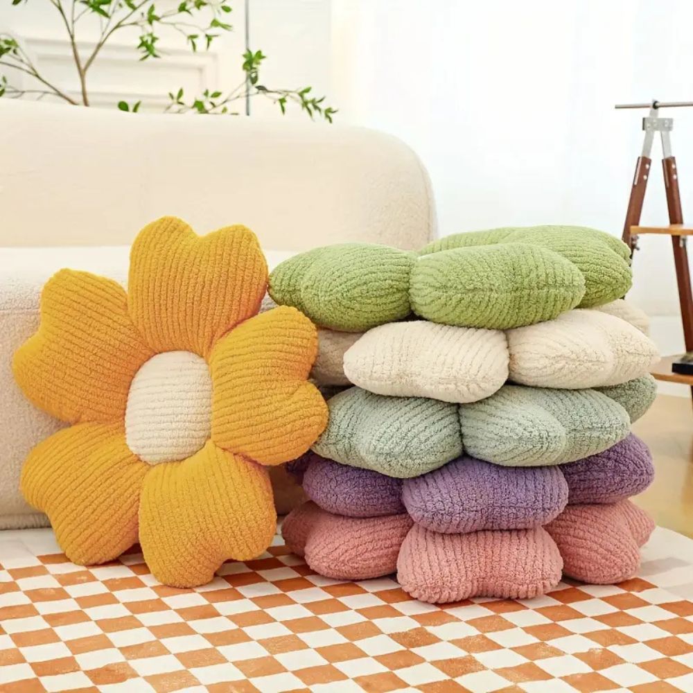 Bloemvormig Kussen – Zacht & Decoratief Sierkussen voor Bank of Bed