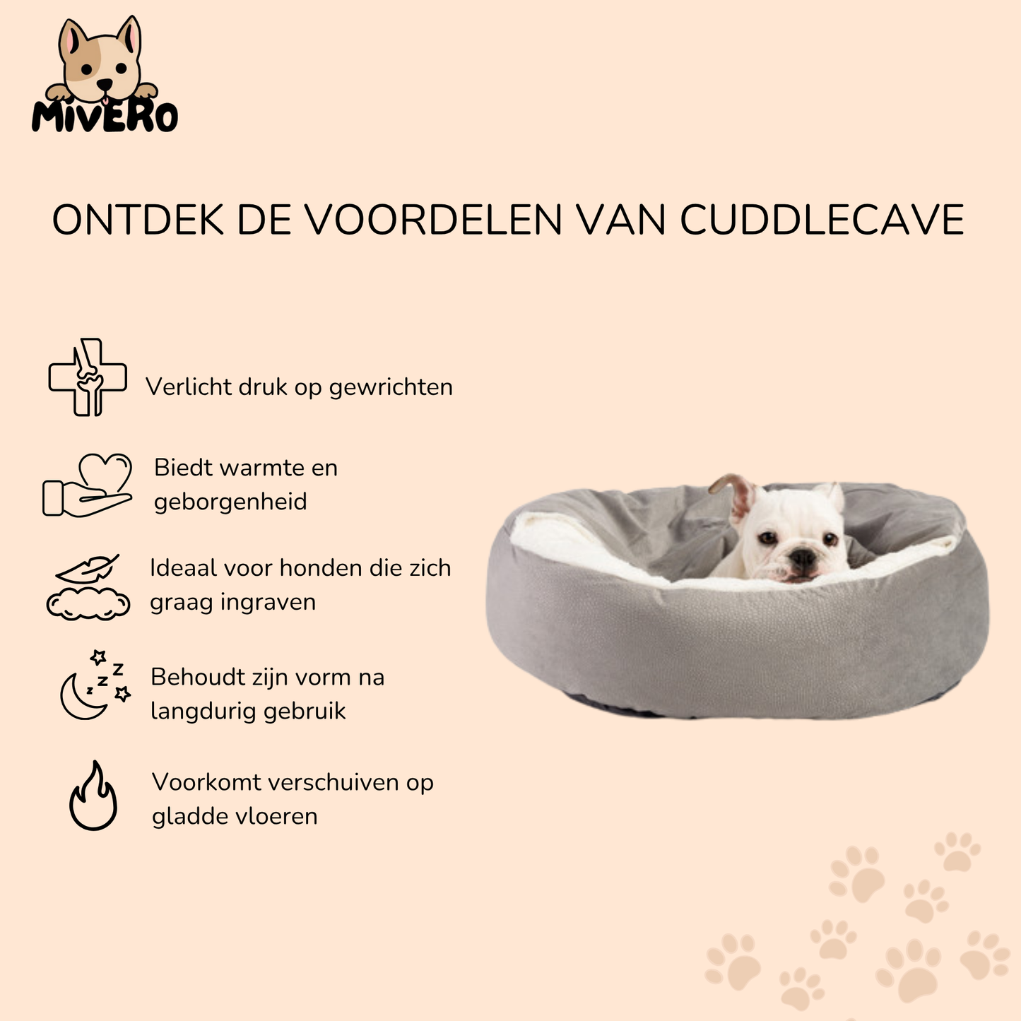 Hondenmand met Dekentje – Knusse Slaapzak voor Honden en Katten