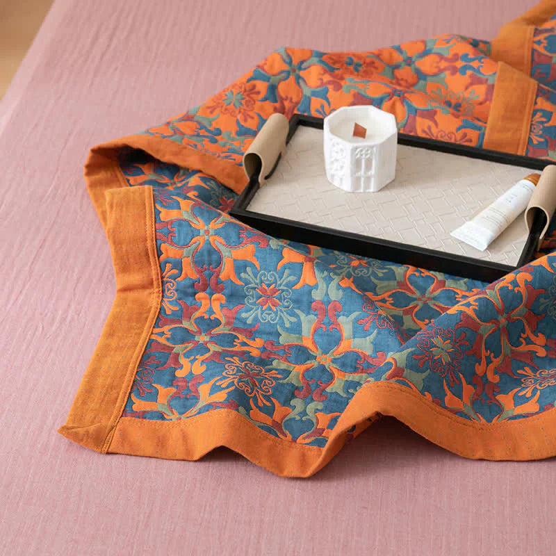 Bohemian Fleece Deken – Warme Plaid met Kleurrijk Patroon voor Bank & Bed