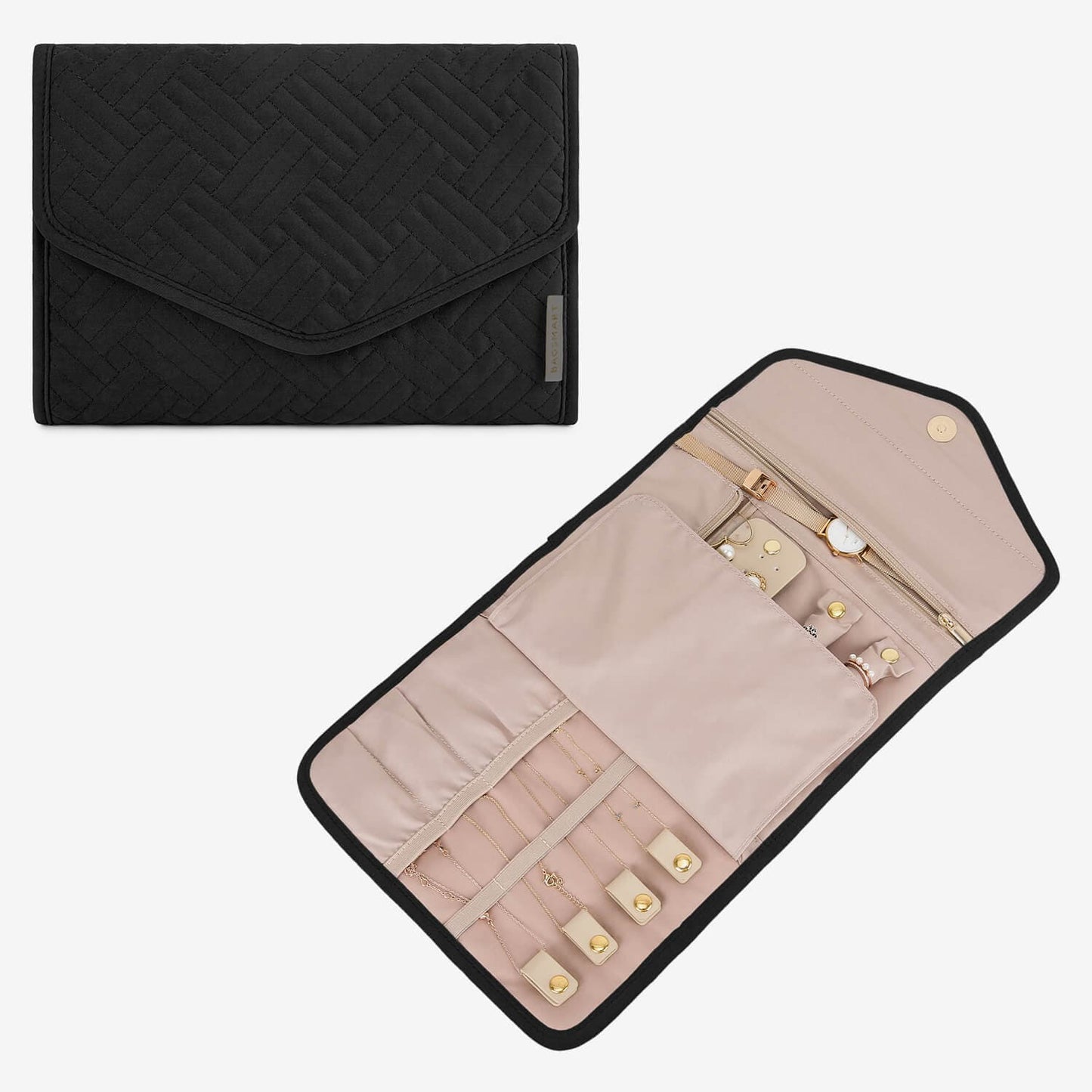 Turquoise Sieradentasje – Compacte Envelop Sieraden Organizer voor Reizen