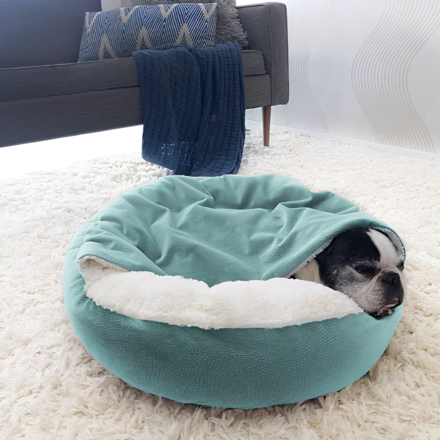 Hondenmand met Dekentje – Knusse Slaapzak voor Honden en Katten