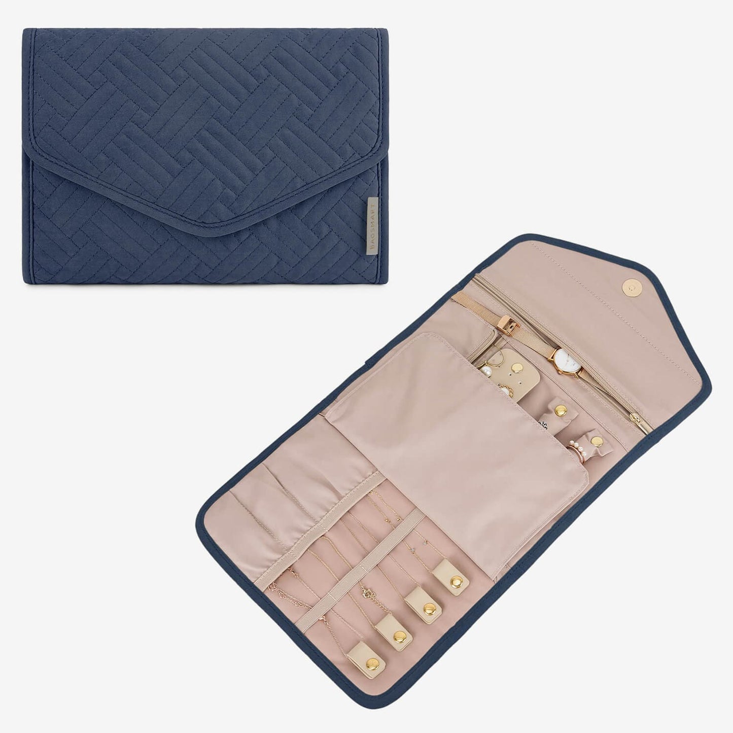 Turquoise Sieradentasje – Compacte Envelop Sieraden Organizer voor Reizen