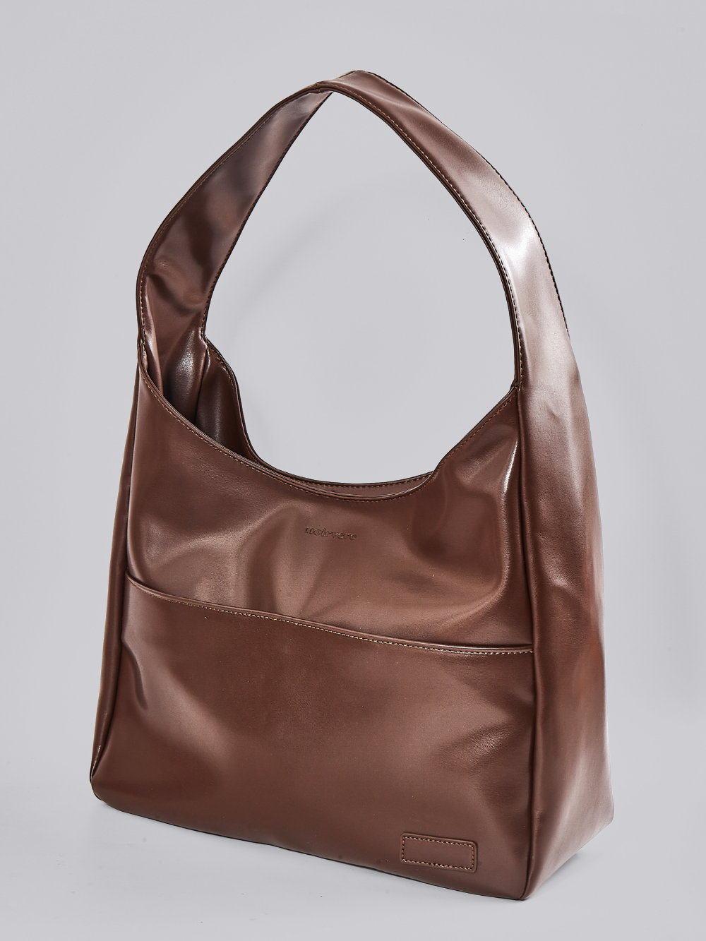 Minimalistische Hobo Schoudertas – Vegan Leer