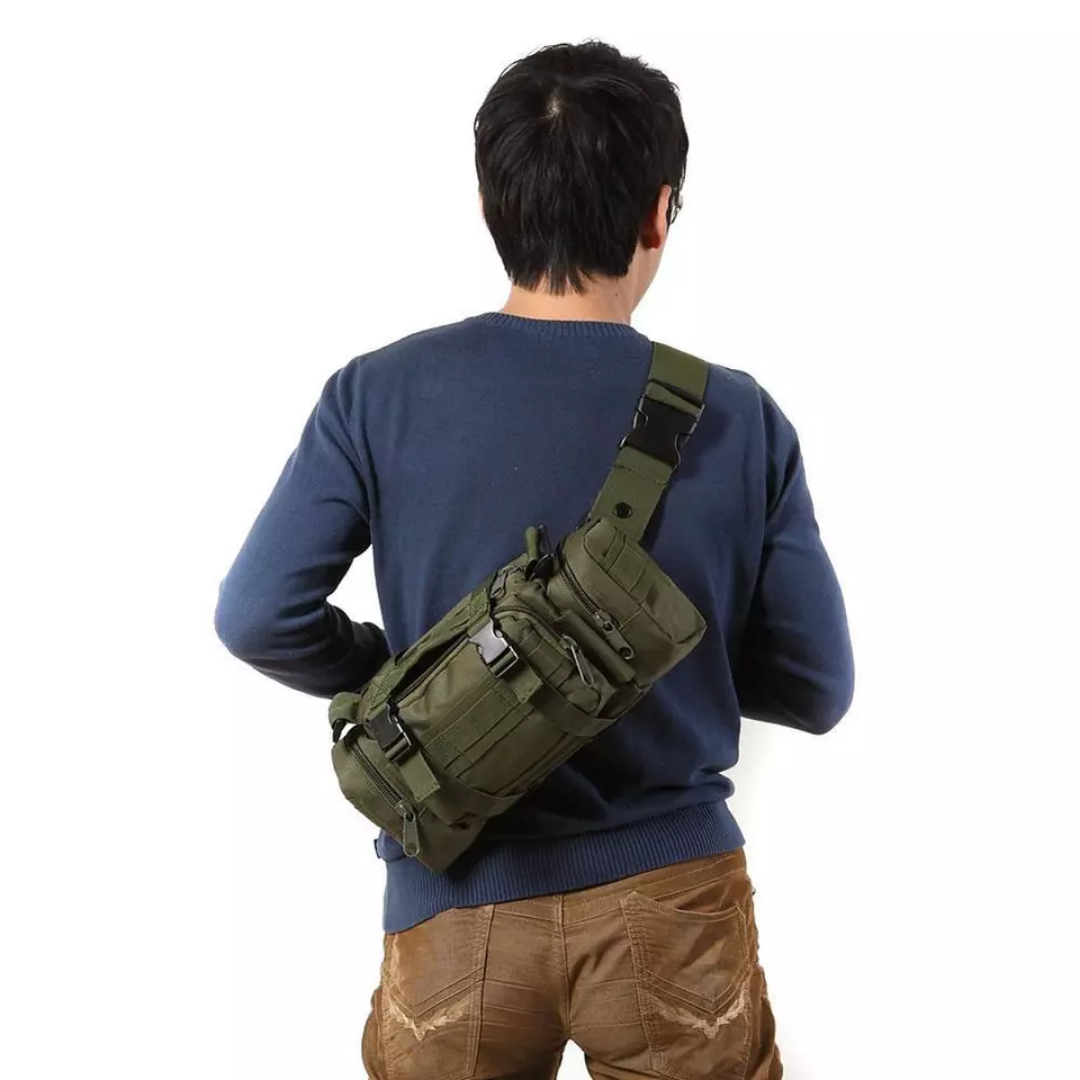 Compacte Tactical Schoudertas – Lichtgewicht, Duurzaam & Multifunctioneel