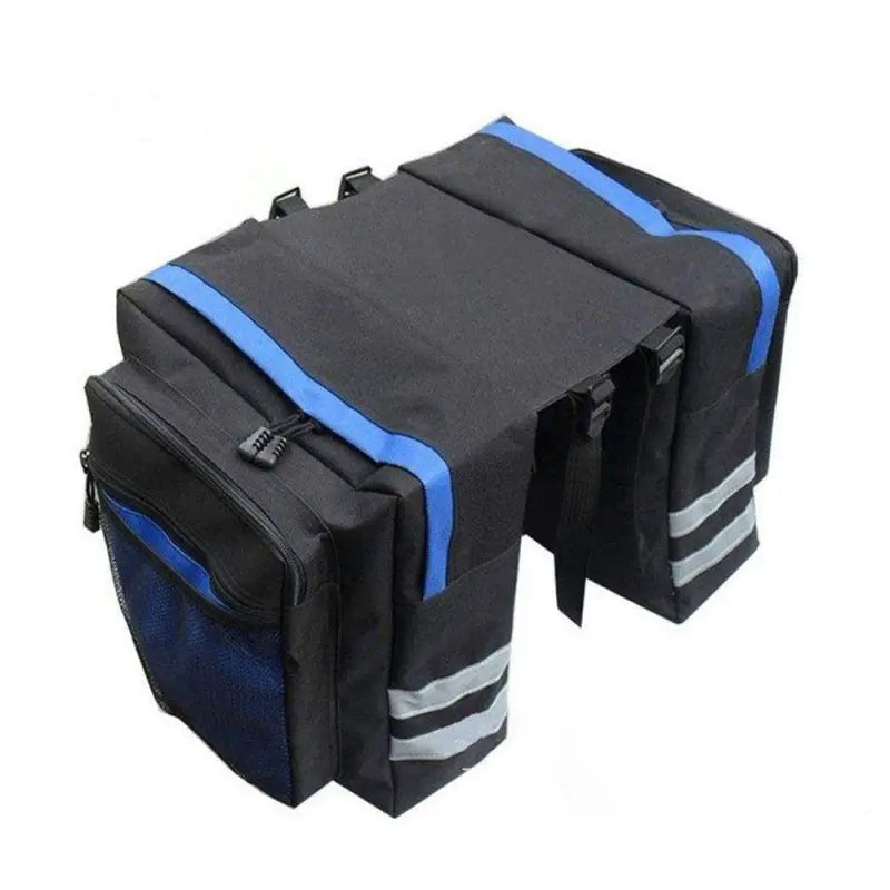 Waterdichte Fietstas Dubbel – 35L Bagagedrager Tas met Reflectie – Zwart