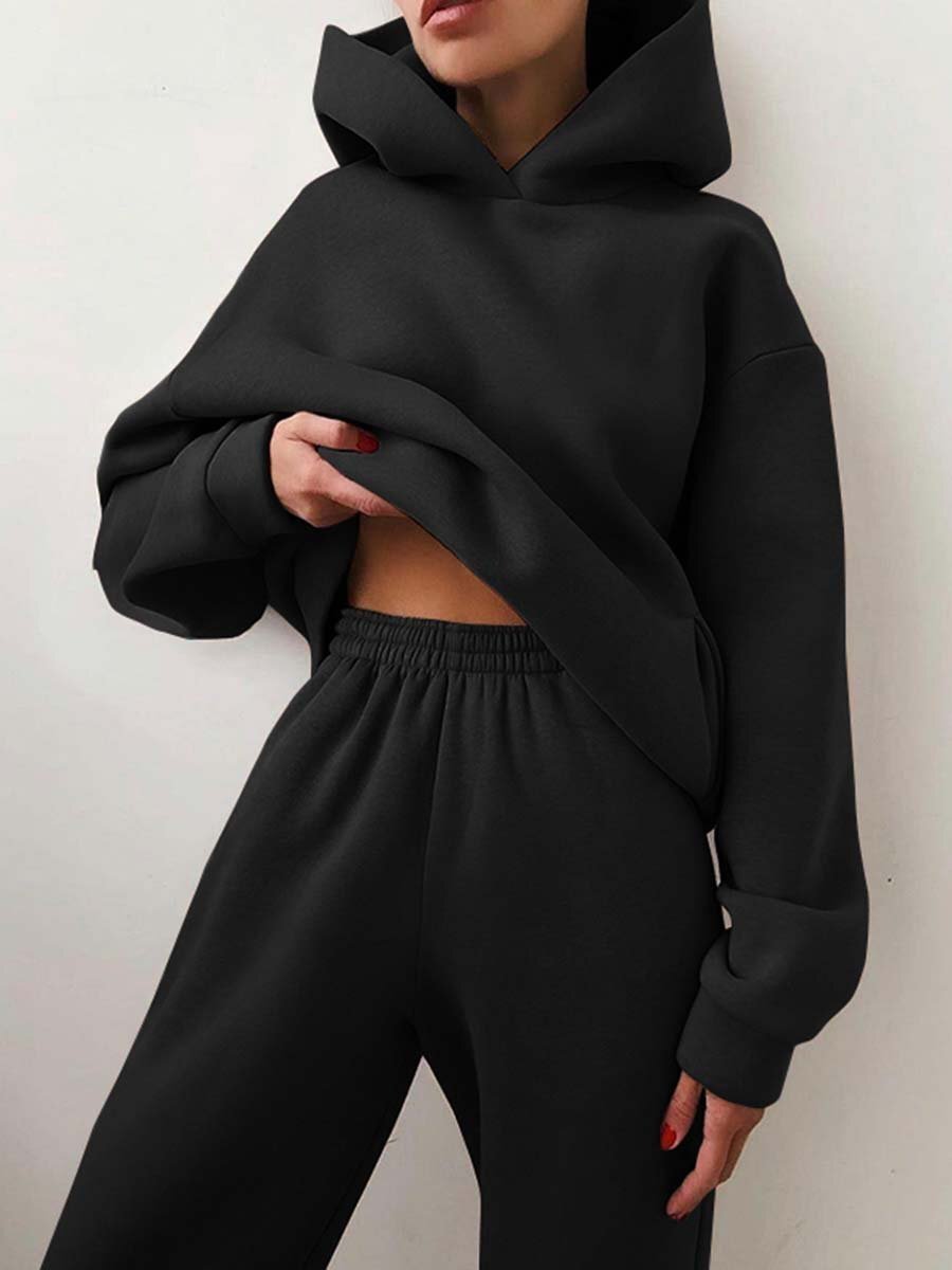 Dames Huispak met Hoodie – Comfortabele Loungewear Set