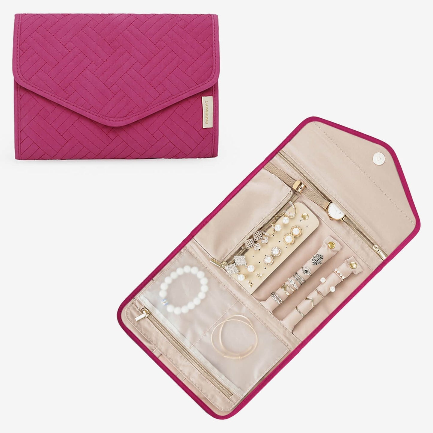 Turquoise Sieradentasje – Compacte Envelop Sieraden Organizer voor Reizen