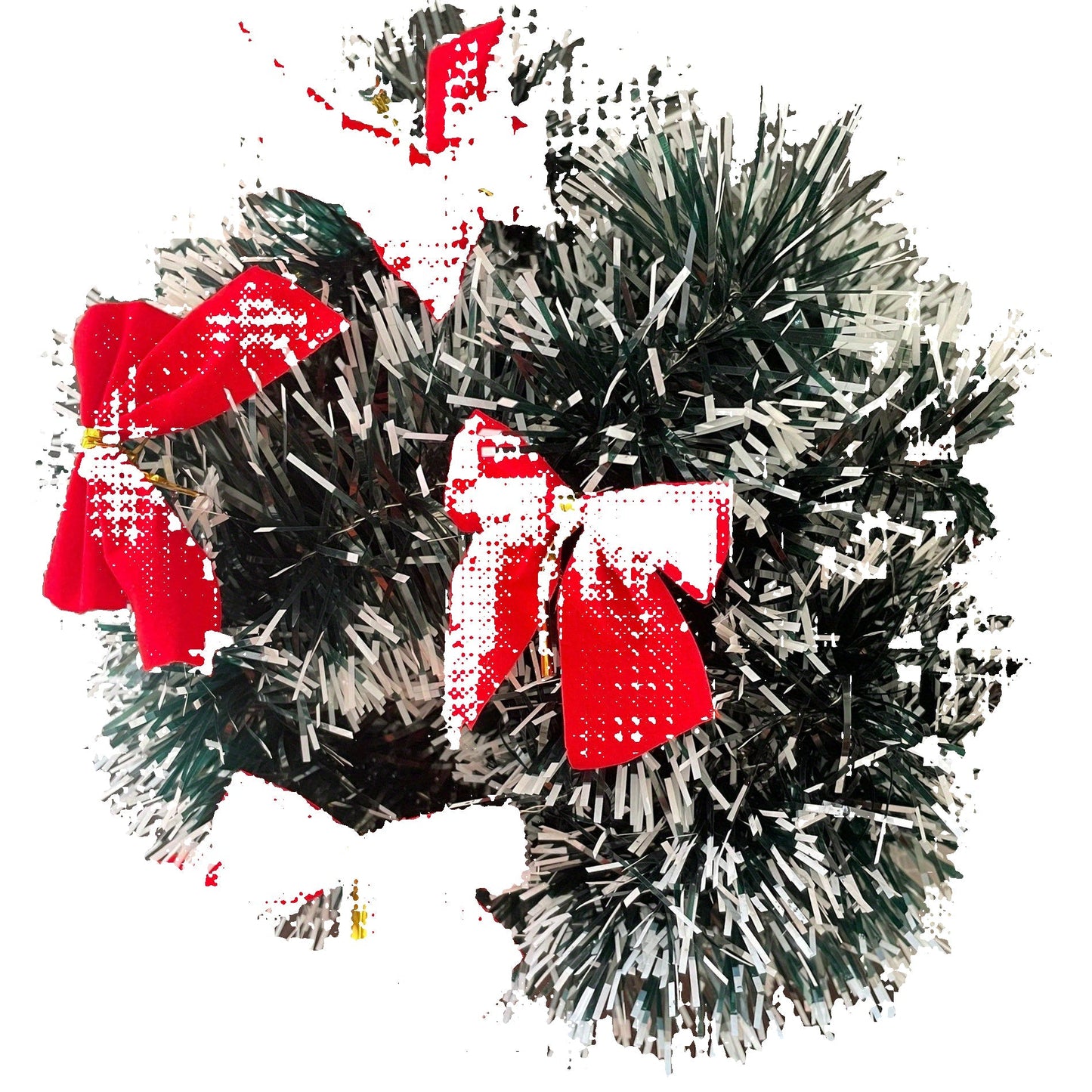 Kerstslinger met LED verlichting op batterij (2 × AA) – klassieke kerst decoratie voor binnen