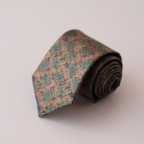 Jacquard Stropdas met Bloemenpatroon – Luxe Heren Accessoire