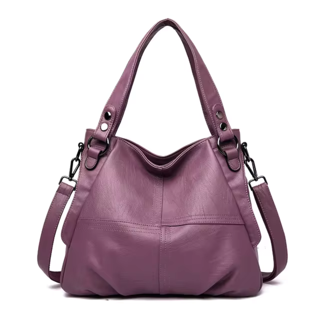 Luxe Leren Schoudertas Dames – Elegante Handtas met Ruime Opbergvakken
