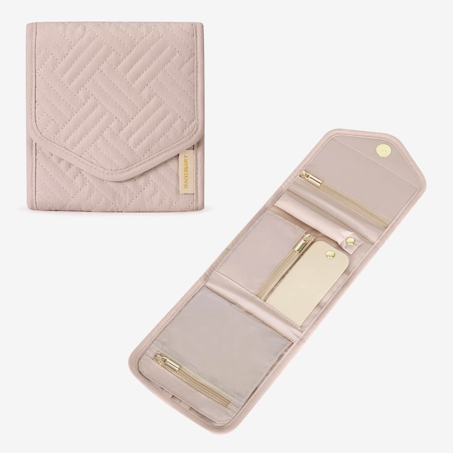 Turquoise Sieradentasje – Compacte Envelop Sieraden Organizer voor Reizen