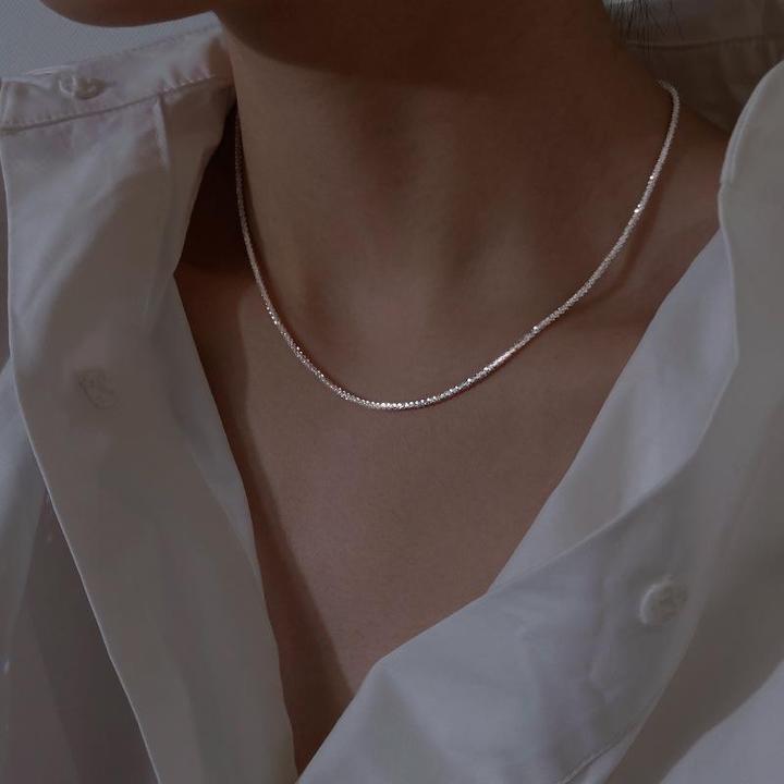 Minimalistische Dubbele Zilveren Ketting – Elegante Layered Necklace