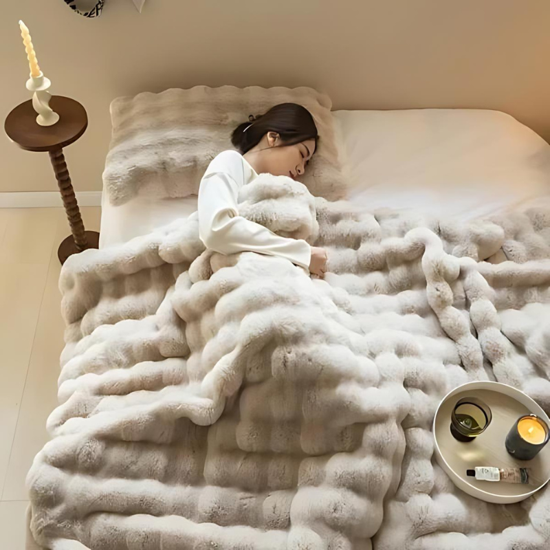 Luxe Faux Fur Deken – Zachte Warme Deken voor Bed en Bank in Meerdere Kleuren