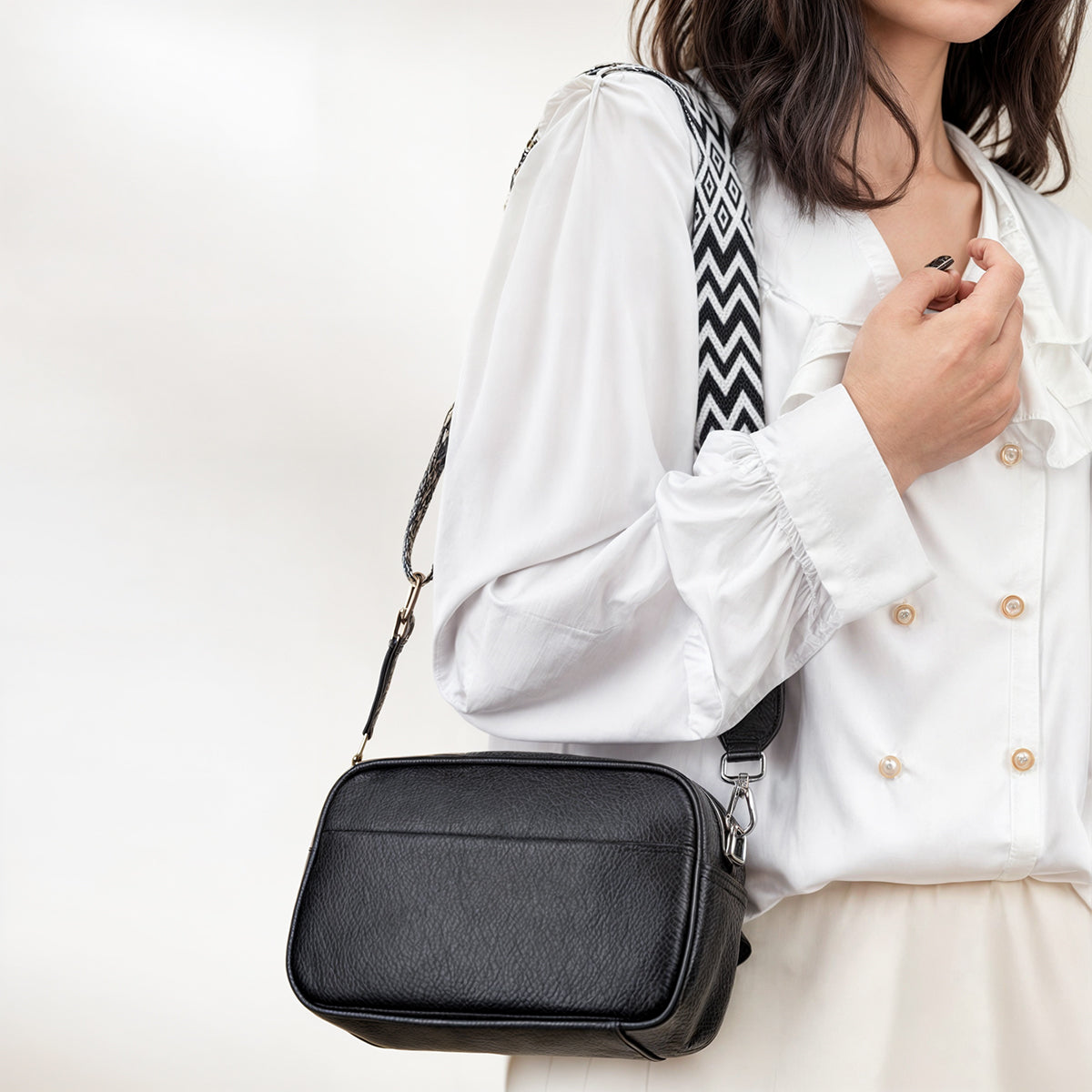 Crossbody Tas van Echt Leer – 22×15×8 cm | Hoogwaardige Dames Schoudertas