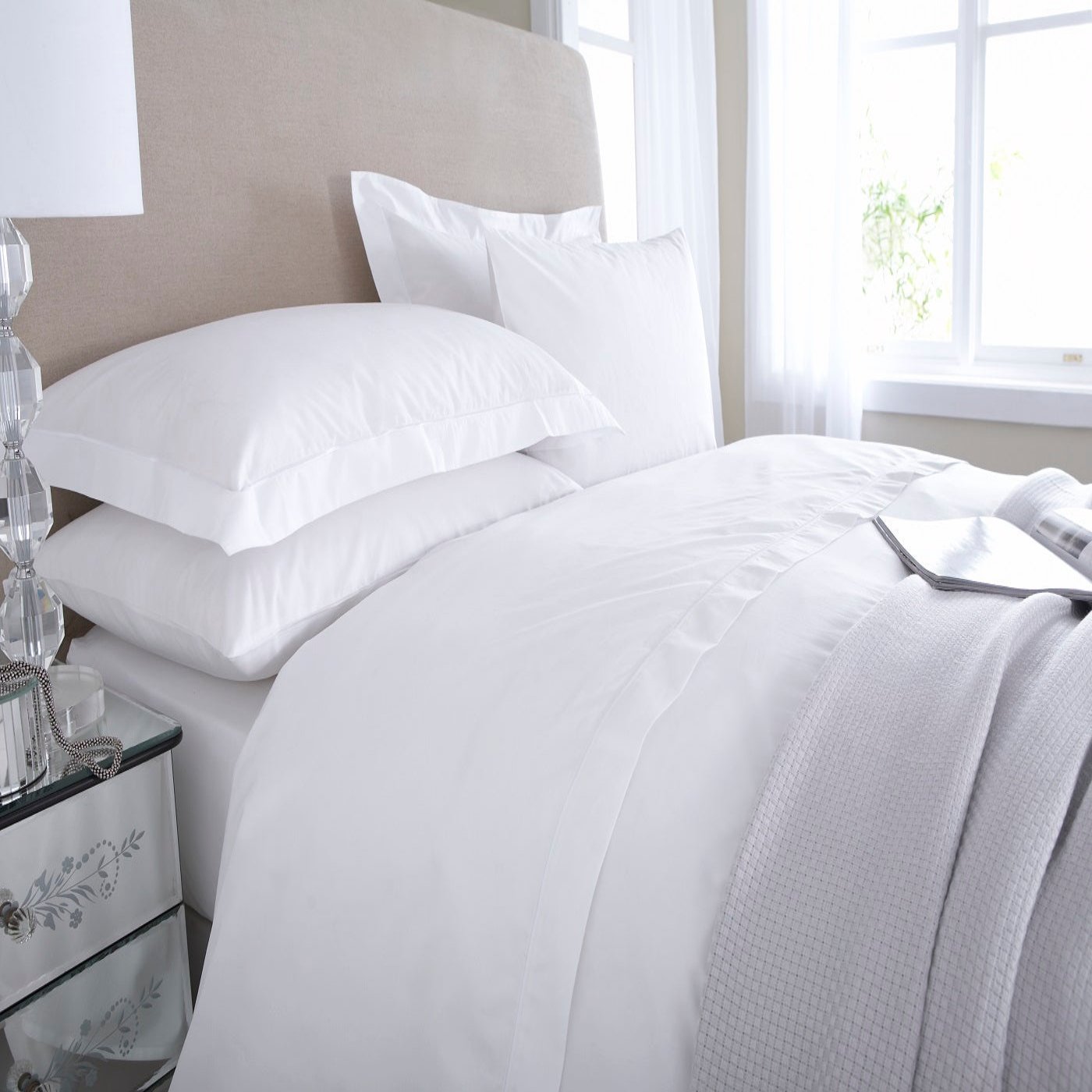 Egyptisch Katoen Percale Kussensloop – 400 TC Luxe & Ademend