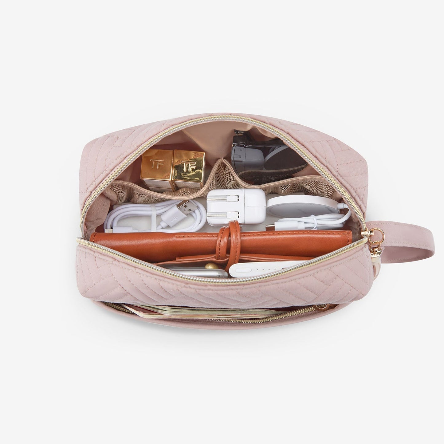 Luxe Toilettas met Polsband – Waterafstotende Make-up & Reis Organizer