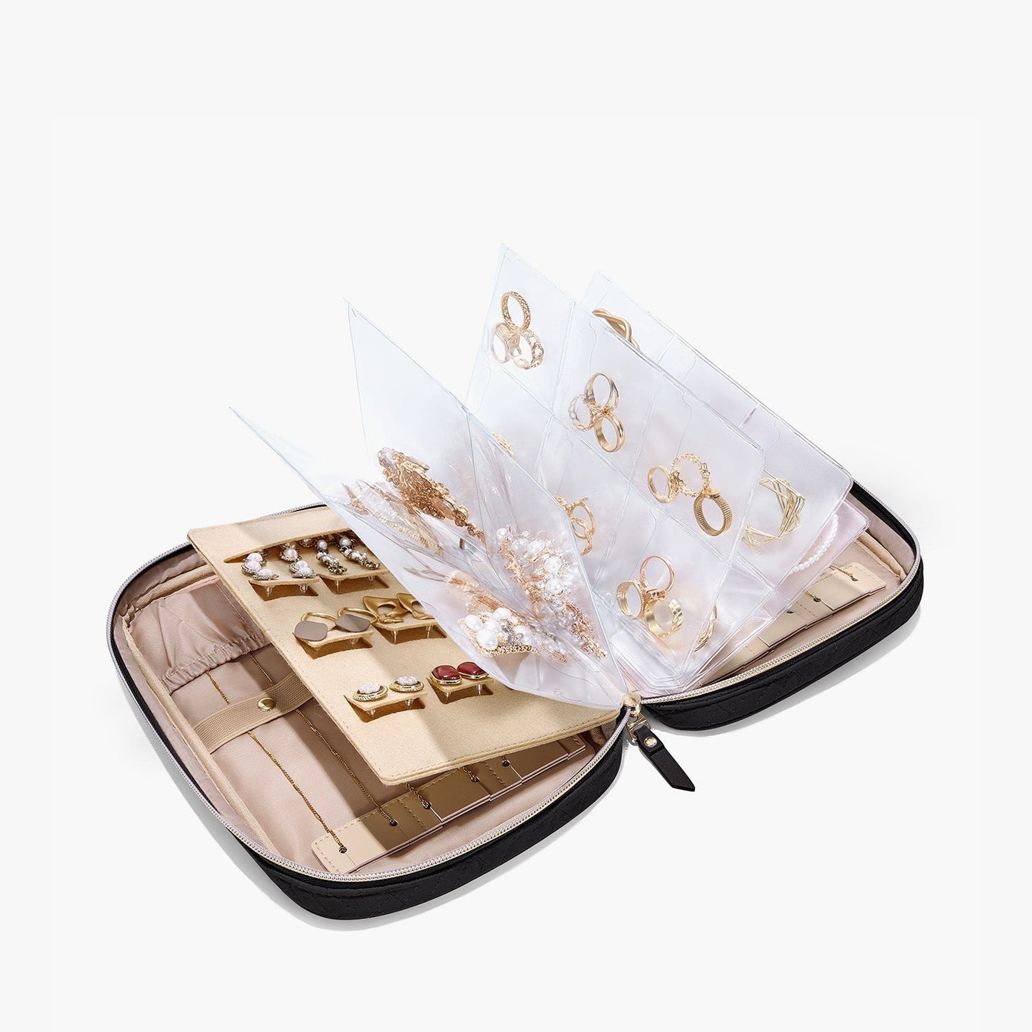 Luxe Sieradendoos voor Reizen – Compacte Organizer voor Ringen, Kettingen & Oorbellen