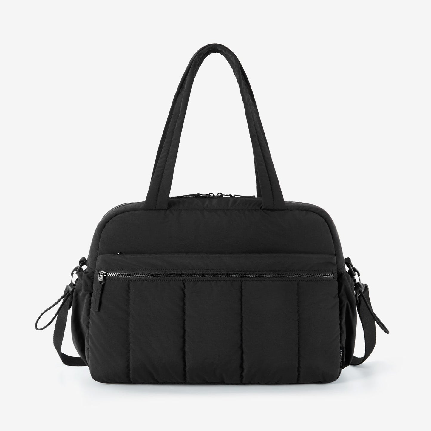 Zwarte Reistas voor Handbagage – Lichtgewicht & Waterafstotend met Trolley-strap & PVC-vak – Ideaal voor Reizen & Gym