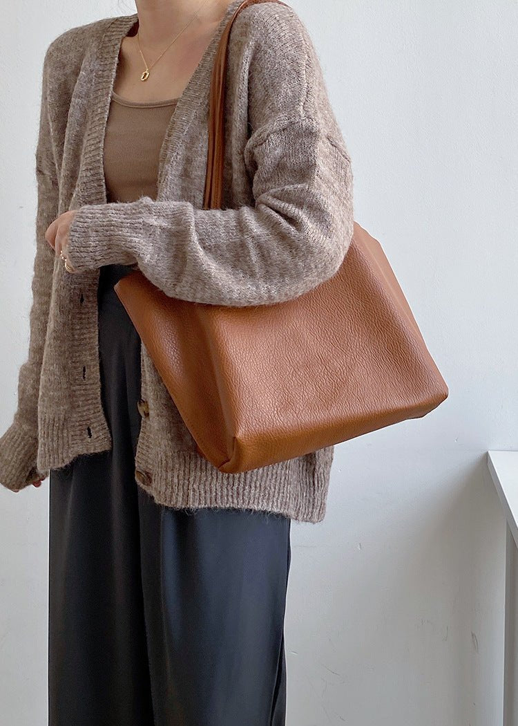 Leren Shopper – Tijdloze Werktas & Casual Draagtas