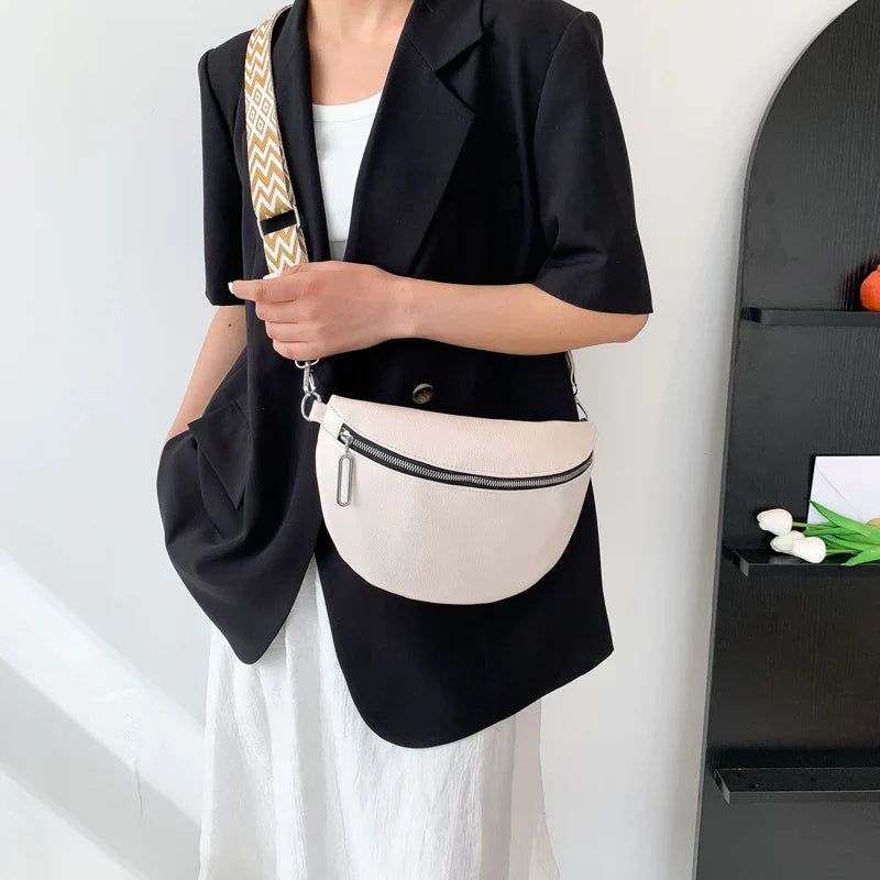 Trendy Crossbody Tas met Brede Schouderband – Stijlvol & Comfortabel