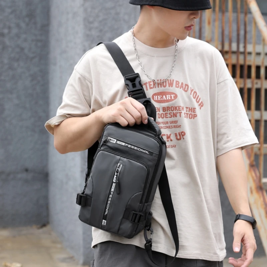 Waterdichte Crossbody Tas – Modern, Ruim & Handig met USB-aansluiting
