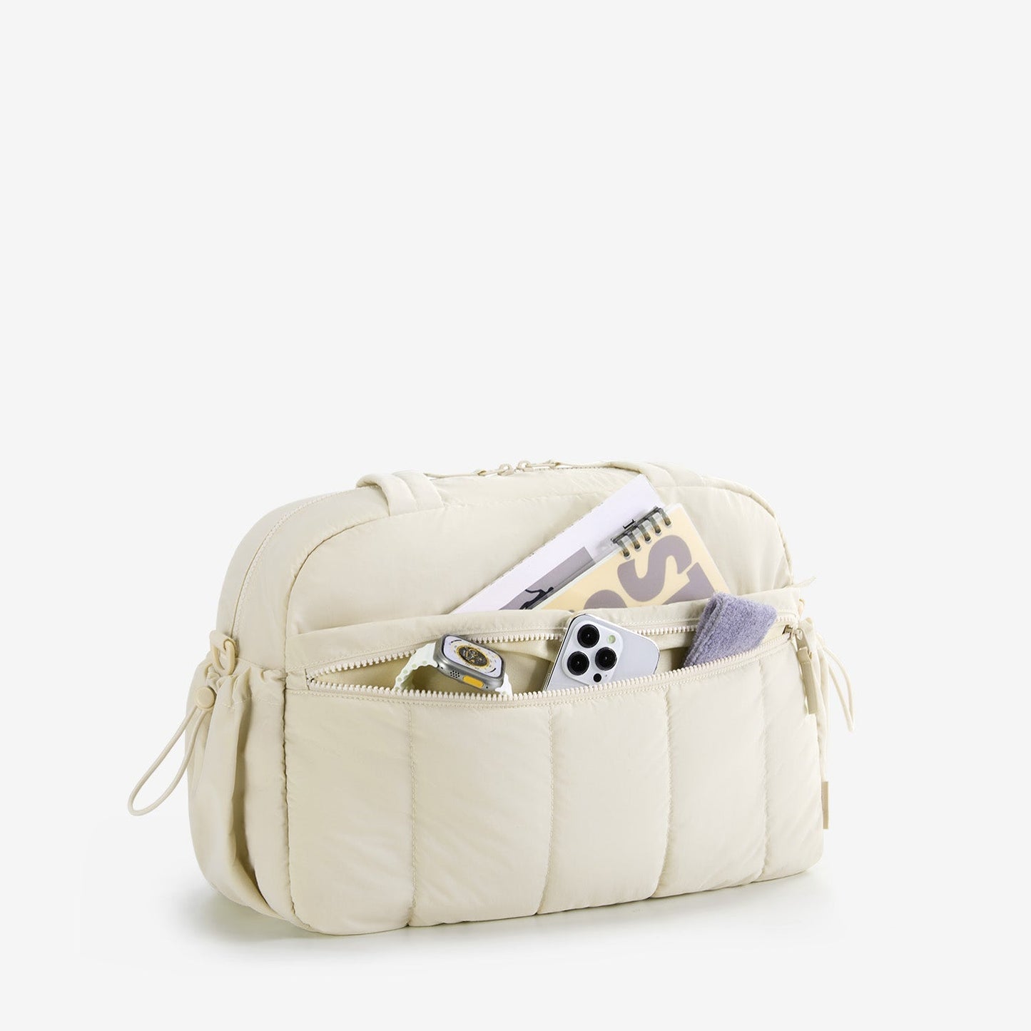 Zwarte Reistas voor Handbagage – Lichtgewicht & Waterafstotend met Trolley-strap & PVC-vak – Ideaal voor Reizen & Gym