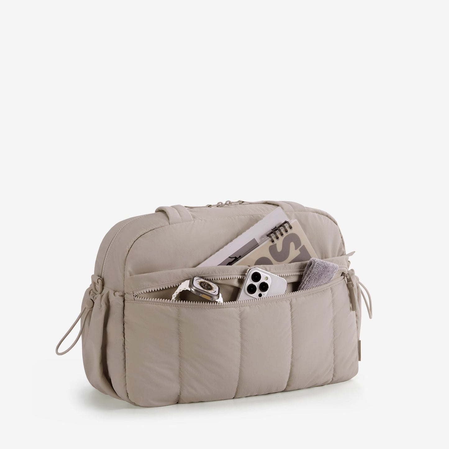 Zwarte Reistas voor Handbagage – Lichtgewicht & Waterafstotend met Trolley-strap & PVC-vak – Ideaal voor Reizen & Gym