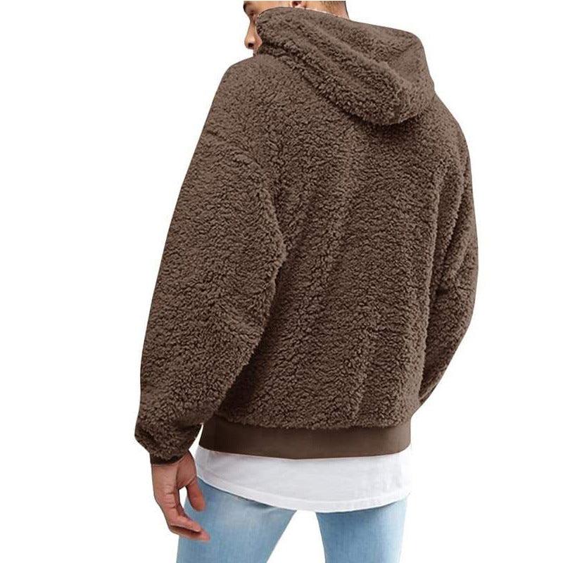 Teddy Hoodie Heren – Warme Fluffy Fleece Hoodie met Capuchon