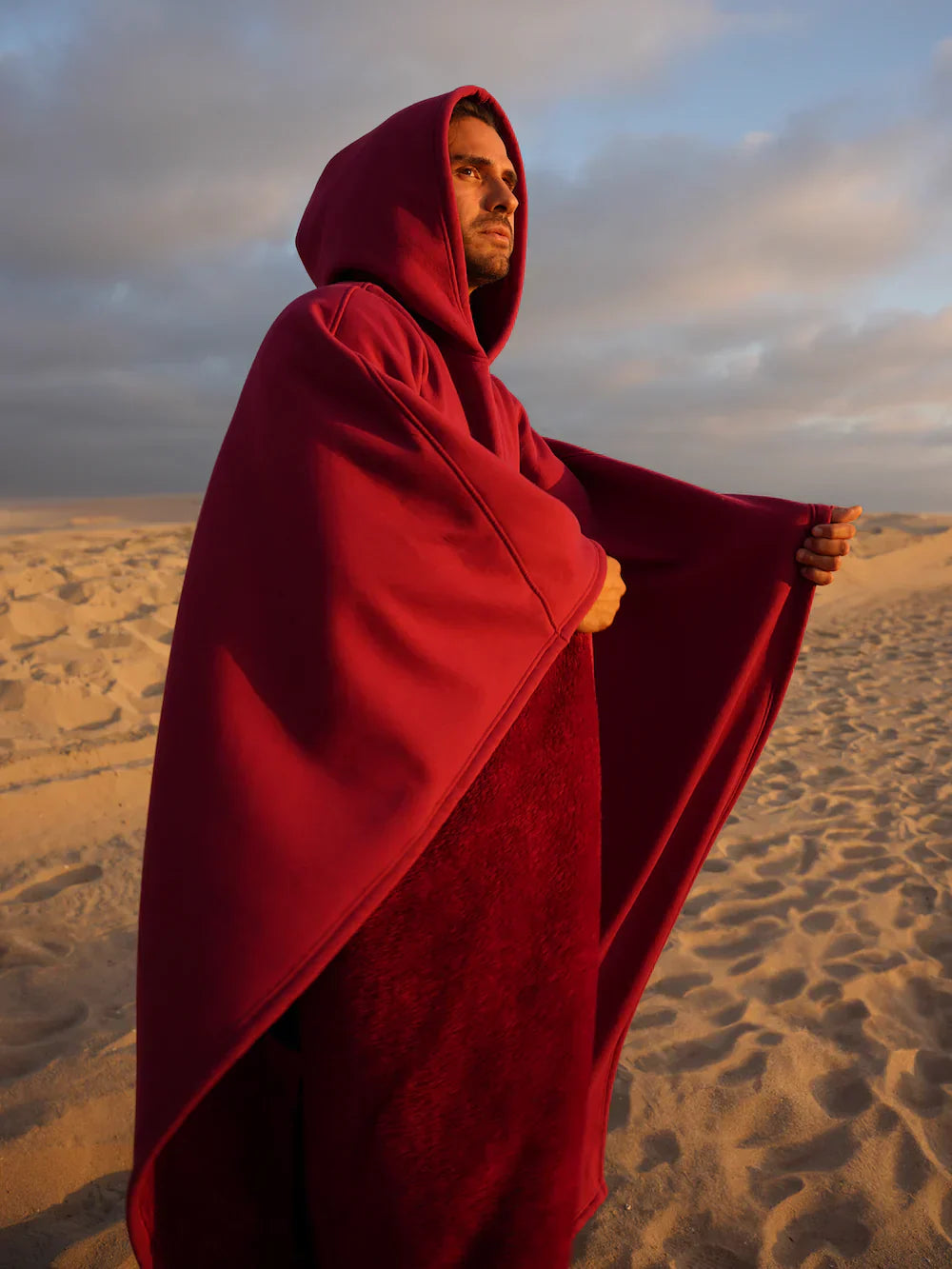 Draagbare Deken met Capuchon – Warme Fleece Poncho voor Thuis & Buiten