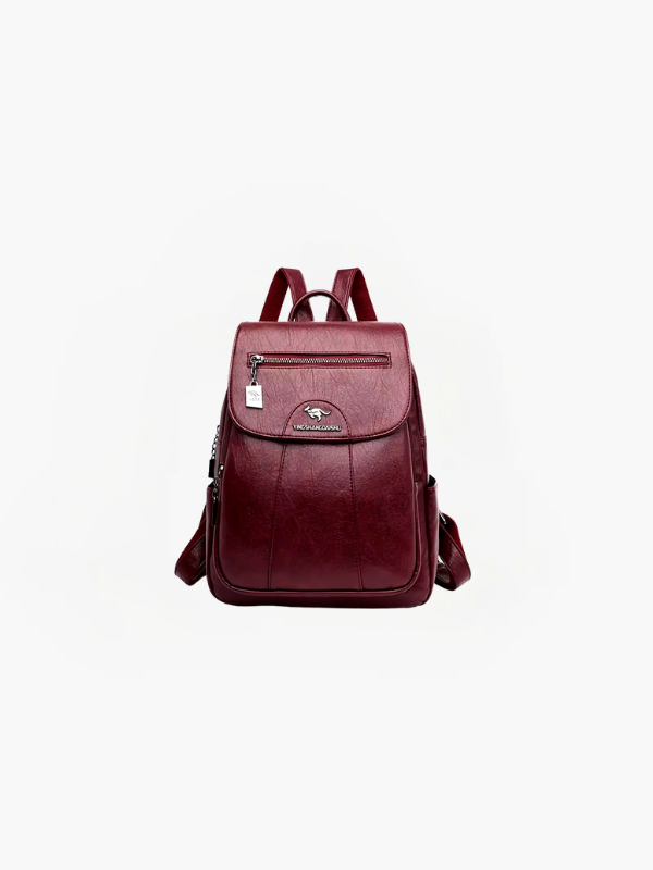 Remi Dames Anti-Diefstal Rugzak | PU Leren Backpack met RFID Bescherming & Meerdere Vakken
