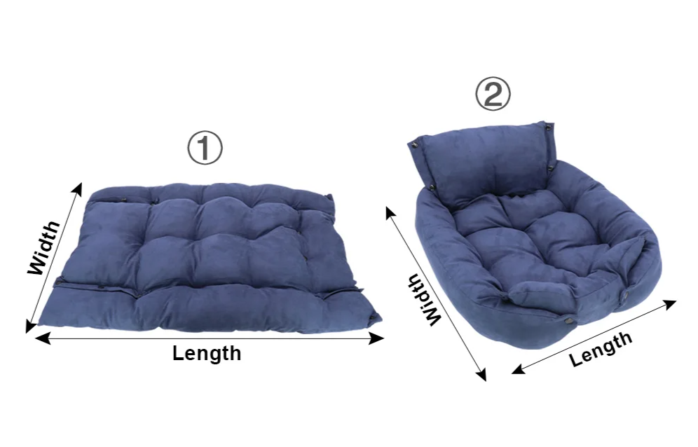 3-in-1 Hondenbed – Multifunctioneel Sofa, Bed en Mat voor Honden en Katten