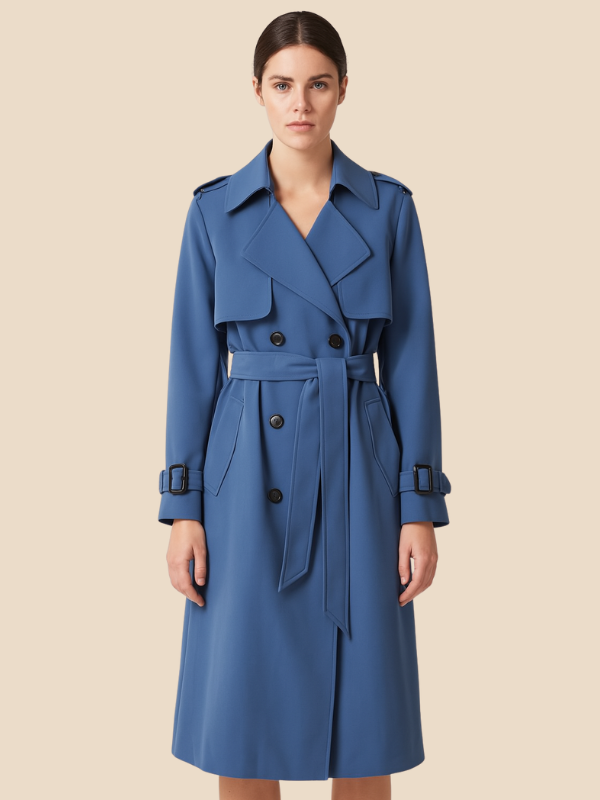 Victoria | Klassieke Dames Trenchcoat – Elegante Tijdloze Jas met Ceintuur