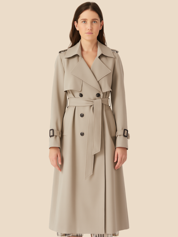Victoria | Klassieke Dames Trenchcoat – Elegante Tijdloze Jas met Ceintuur