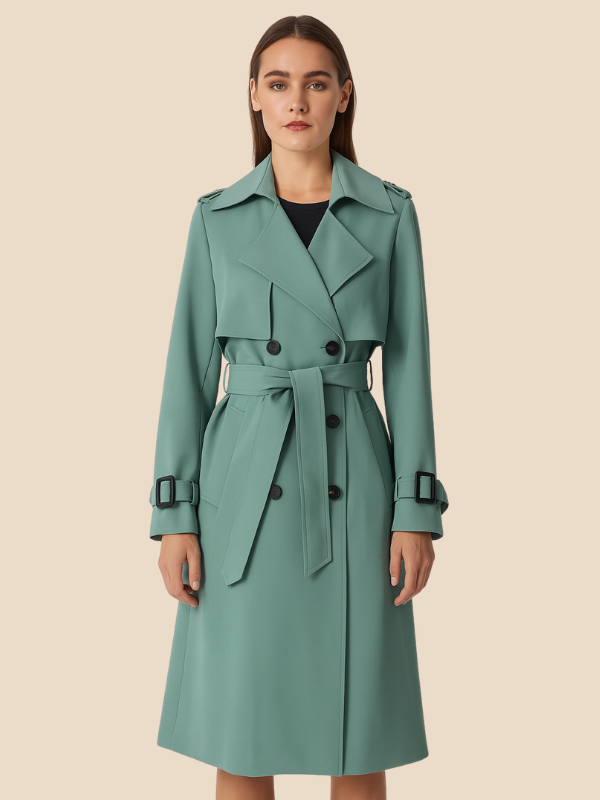 Victoria | Klassieke Dames Trenchcoat – Elegante Tijdloze Jas met Ceintuur