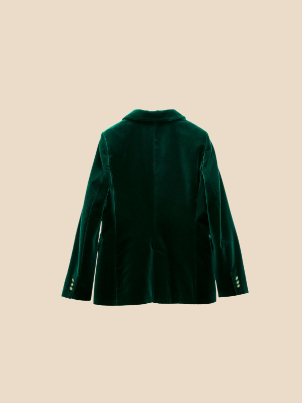 Delilah Velvet Blazer Dames | Luxe Fluwelen Blazer met Gouden Knopen | Elegant & Tijdloos