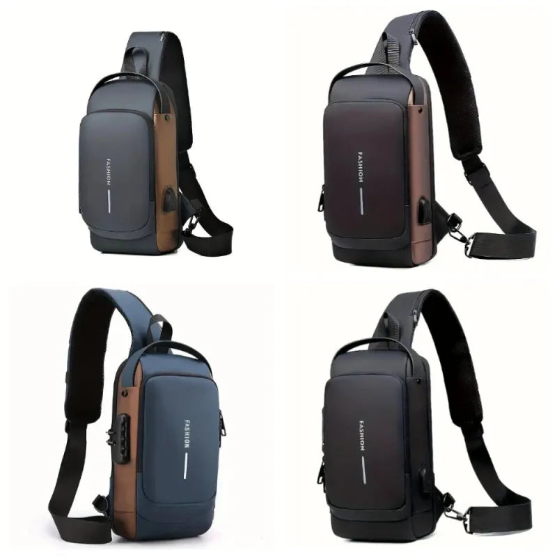 Anti-Diefstal Crossbody Tas – Waterdicht, USB-Oplaadpoort & Moderne Look