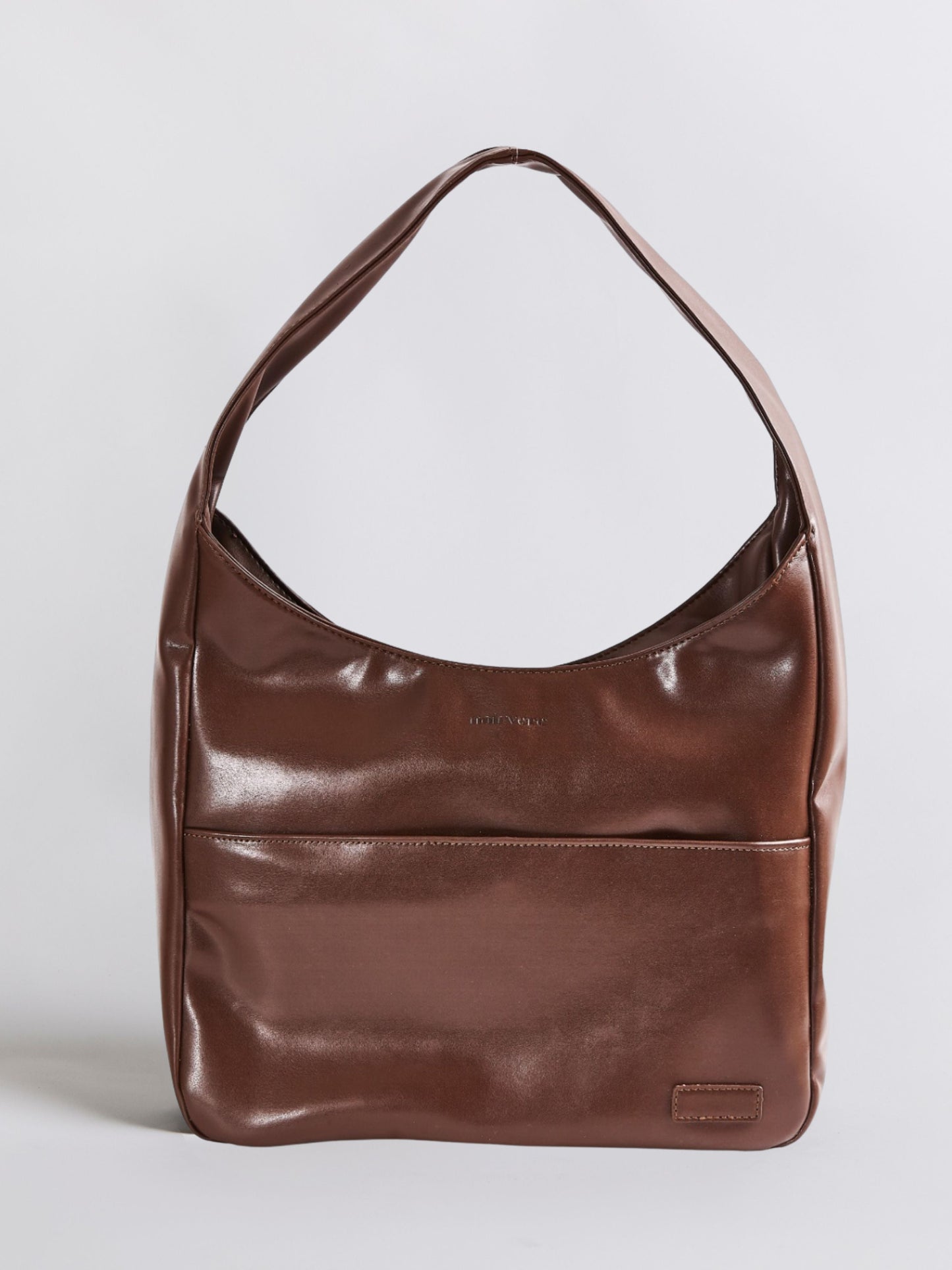 Minimalistische Hobo Schoudertas – Vegan Leer