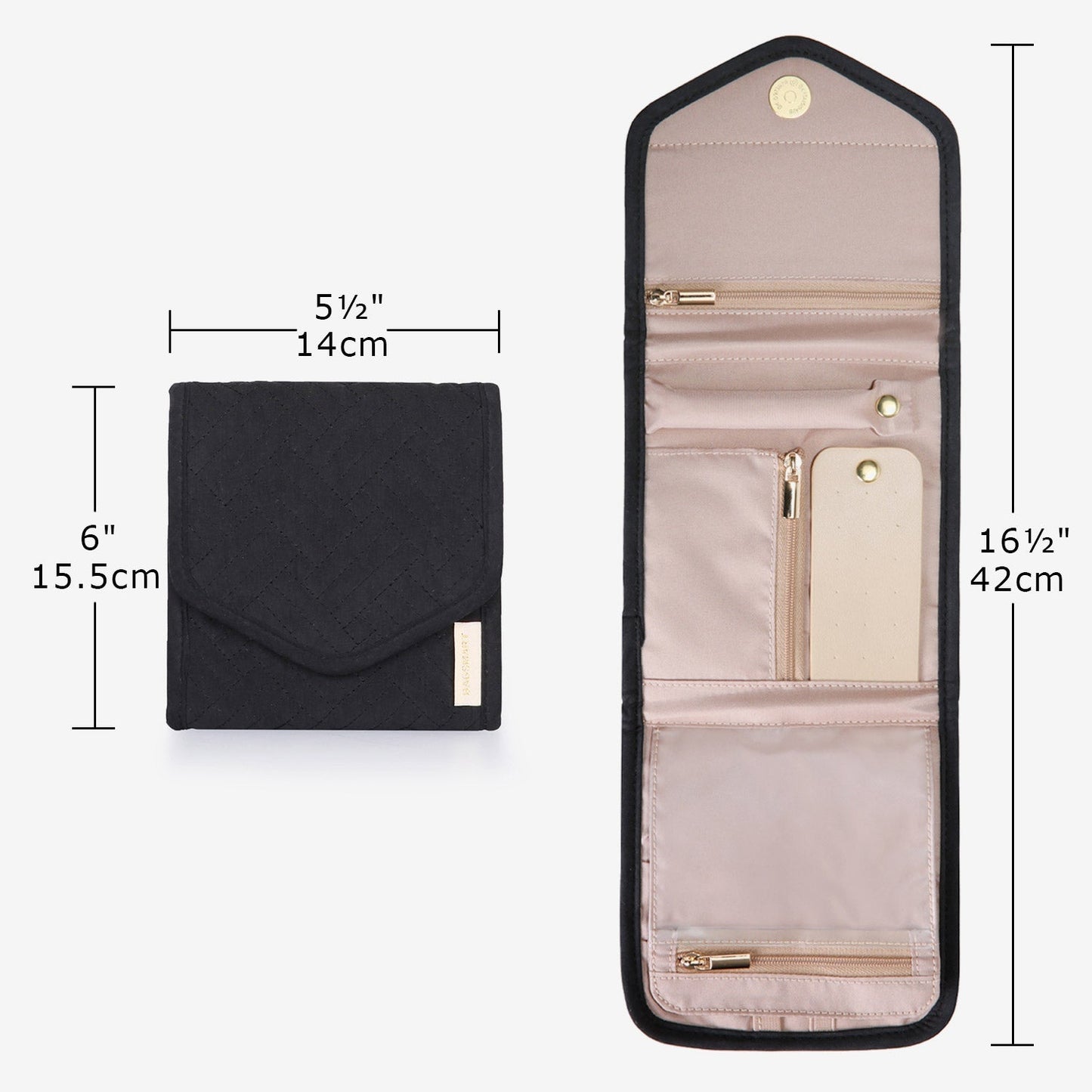 Turquoise Sieradentasje – Compacte Envelop Sieraden Organizer voor Reizen