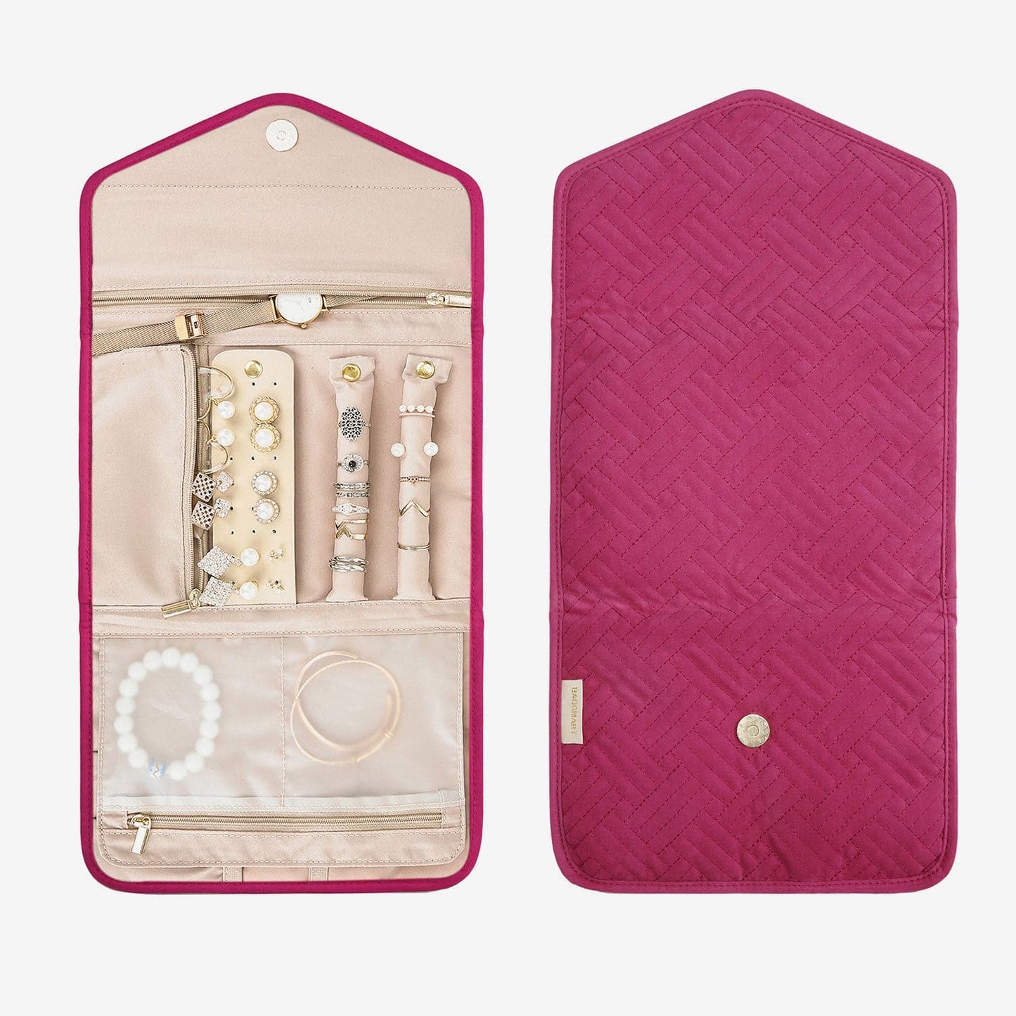 Turquoise Sieradentasje – Compacte Envelop Sieraden Organizer voor Reizen