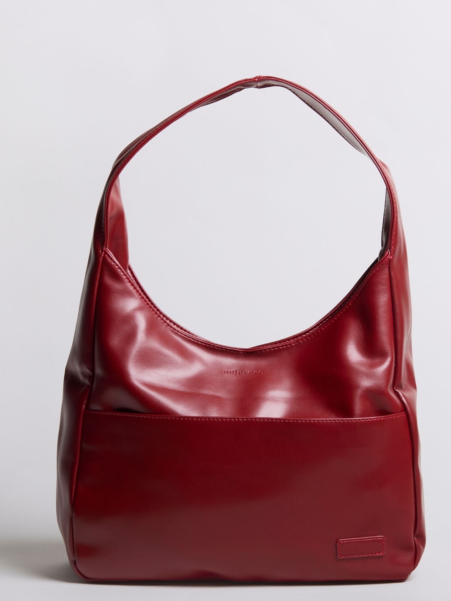 Minimalistische Hobo Schoudertas – Vegan Leer
