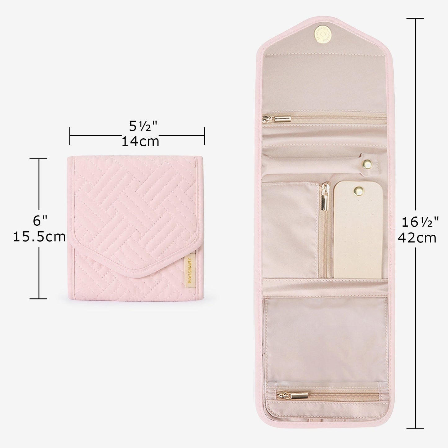 Turquoise Sieradentasje – Compacte Envelop Sieraden Organizer voor Reizen