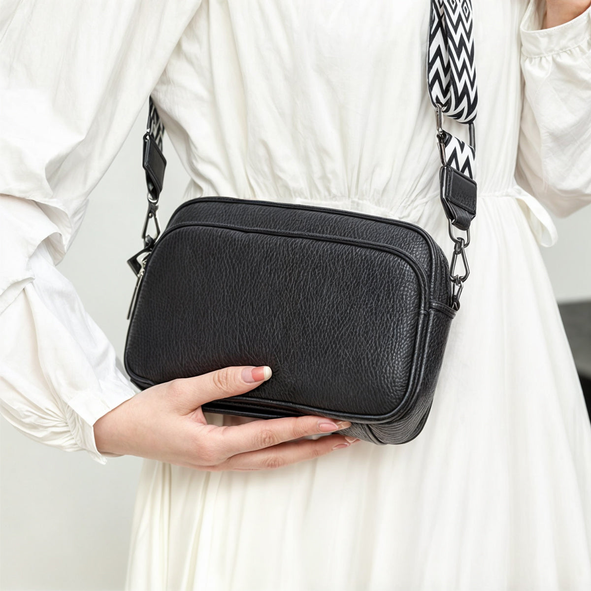 Crossbody Tas van Echt Leer – 22×15×8 cm | Hoogwaardige Dames Schoudertas