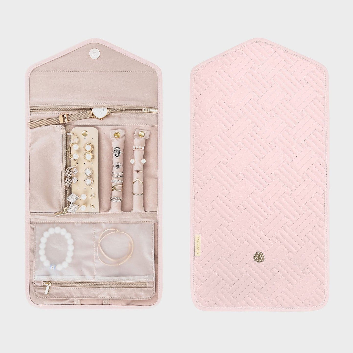 Turquoise Sieradentasje – Compacte Envelop Sieraden Organizer voor Reizen