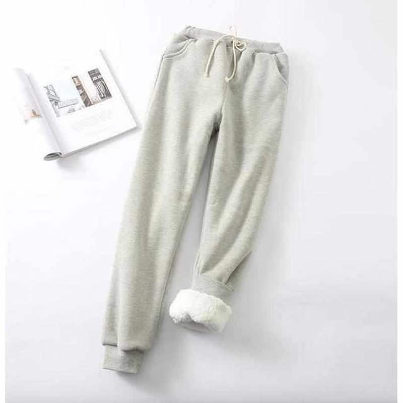 Warme Joggingbroek Dames – Gevoerde Fleece Broek voor Winter