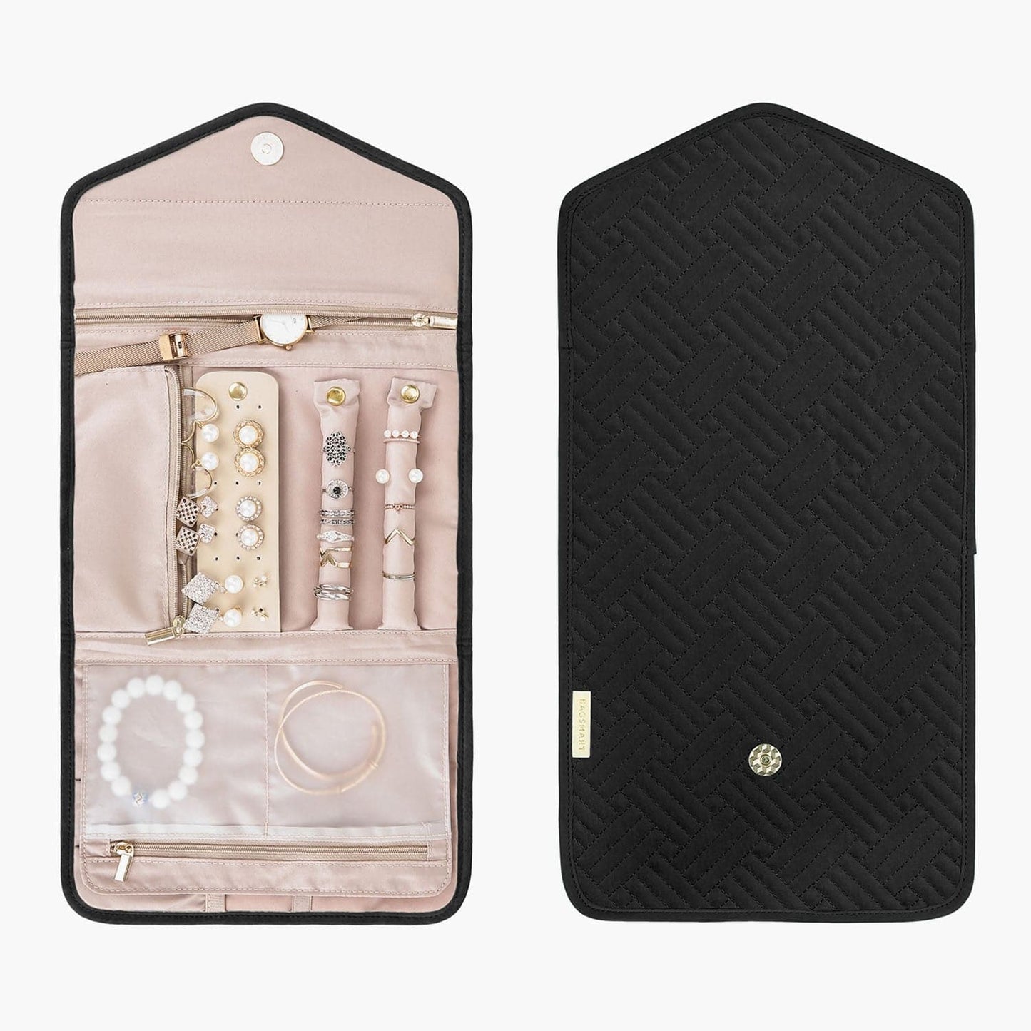 Turquoise Sieradentasje – Compacte Envelop Sieraden Organizer voor Reizen