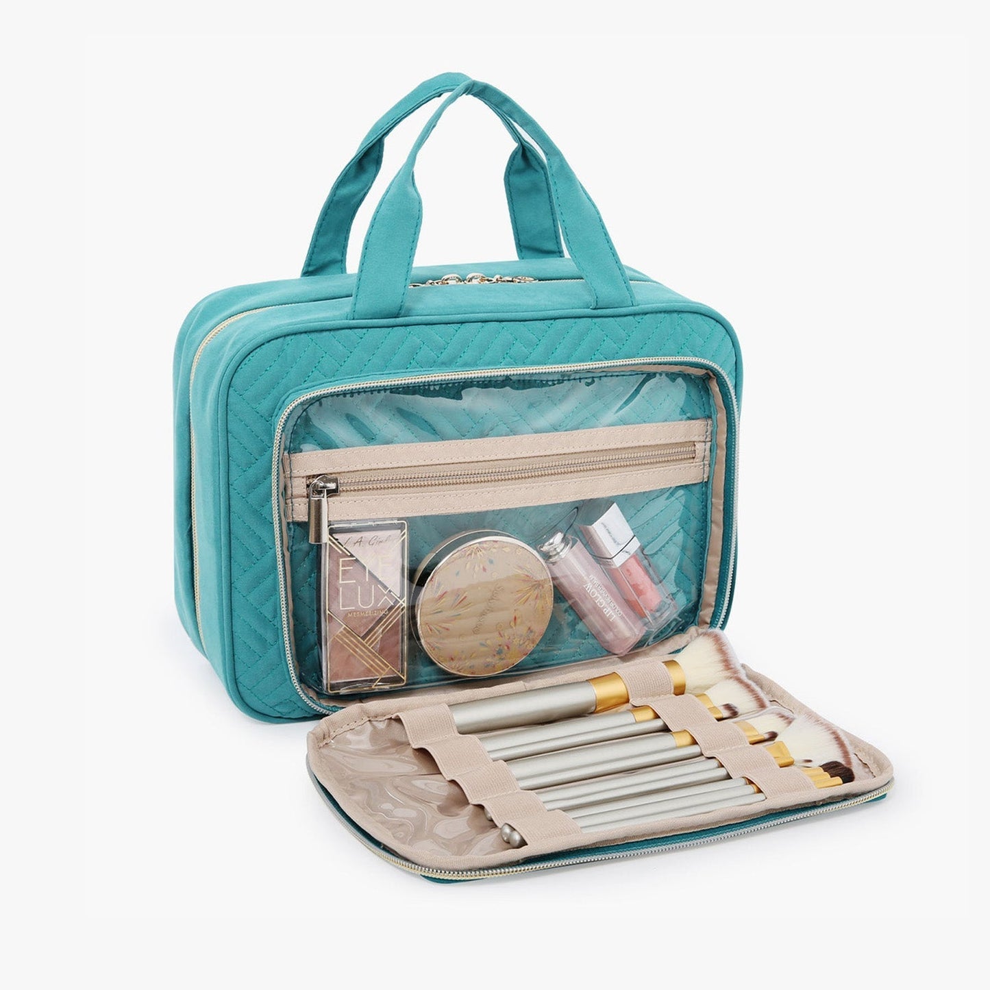 Waterdichte Toilettas met Doorzichtige Reisset – Luxe Opberg- & Make-up Tas voor Reizen